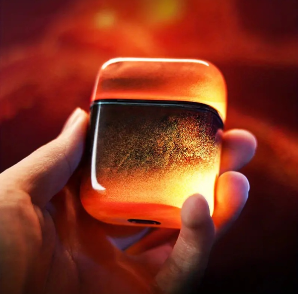 Luna Luxury Airpods Sand Case